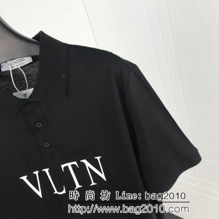 Valentino 華倫天奴 19ss早春新款Polo衫 VLTN印花系列 採用絲光珠地面料 ydi2386